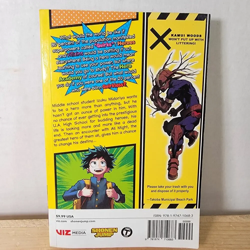 MANGA My Hero Academia Vol.1 (paperback) by Kohei Horikoshi